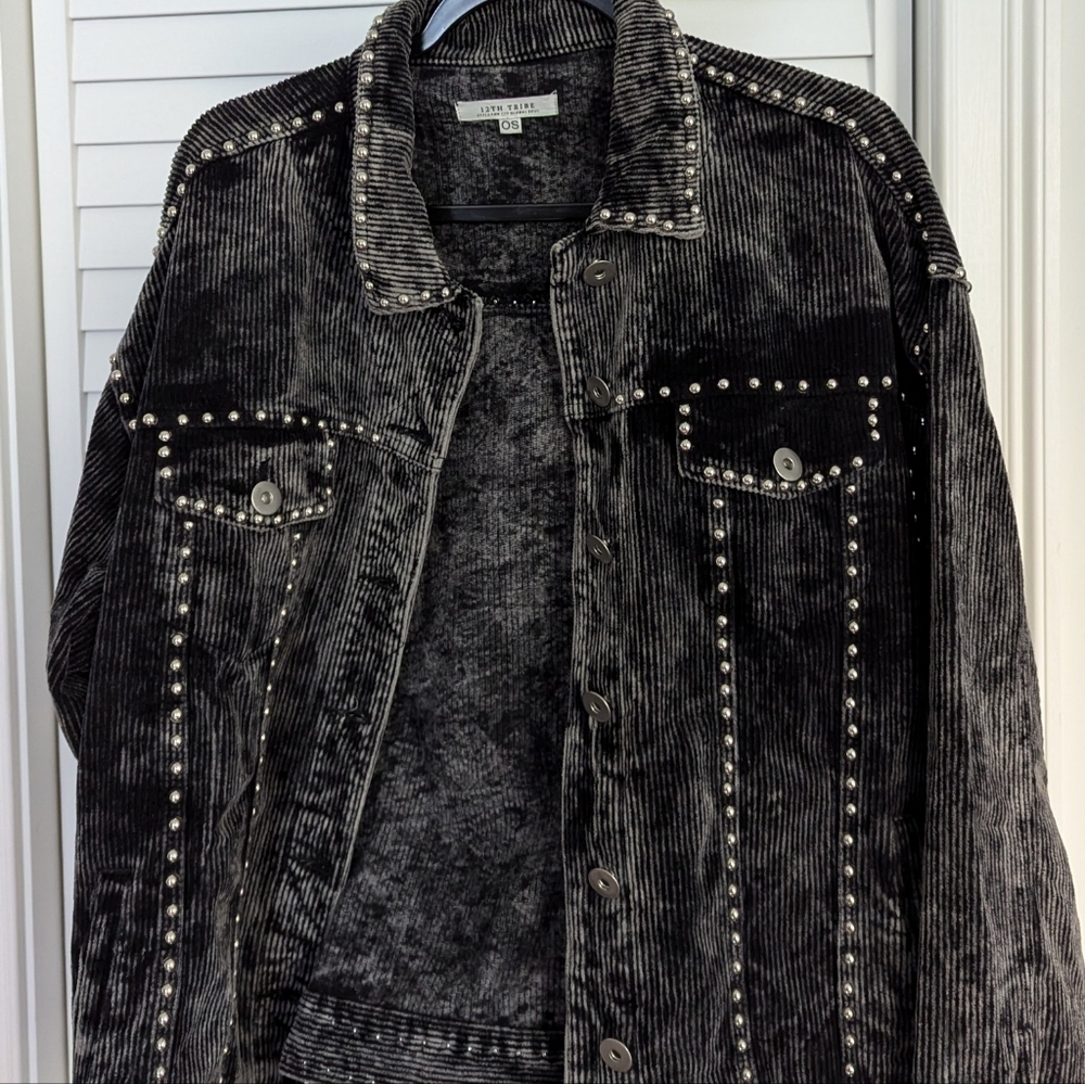 Studded Corduroy Jacket